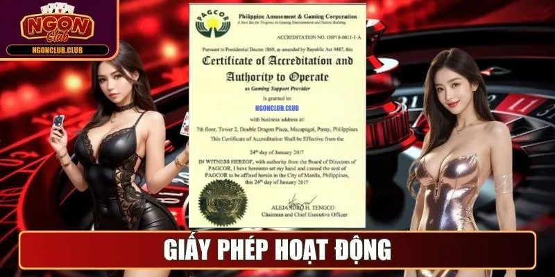 Ngonclub - Cổng Game Bài Trực Tuyến Đẳng Cấp Quốc Tế 2025 10 Giấy phép hoạt động
